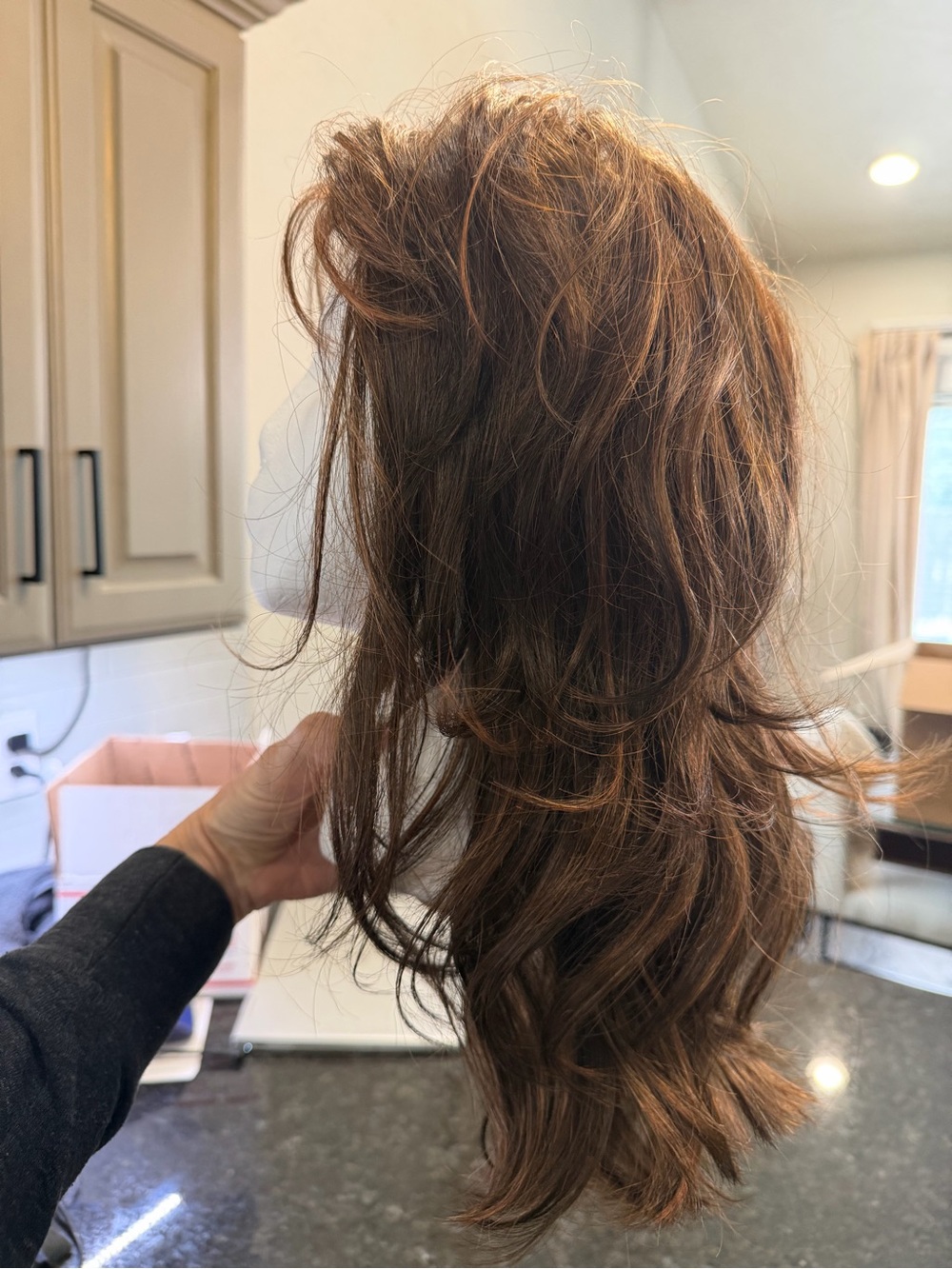 Rene of Paris Felicity Wig Ginger Chestnut Brown Women's Long Layered Wig - Picture 7 of 8